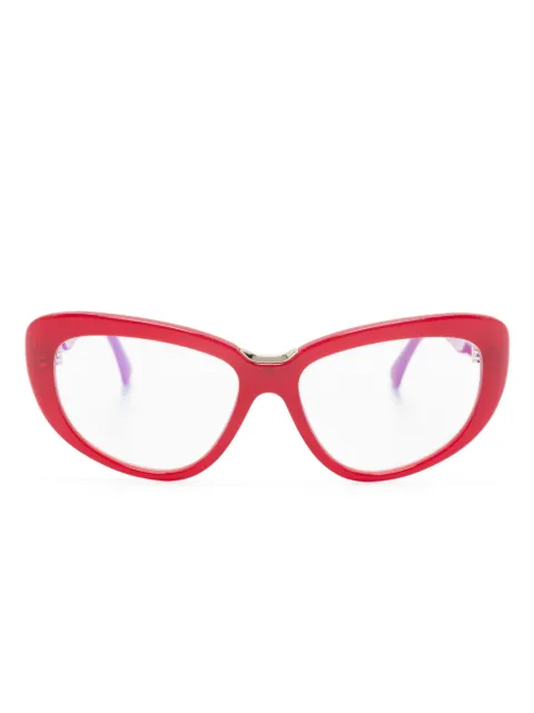 Max Mara Eyewear lentes con armazón cat eye y logo grabado