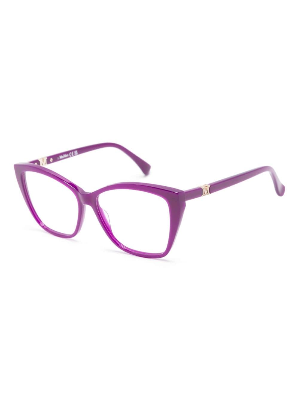 Max Mara Eyewear MM5036 081 bril met vierkant montuur - Paars