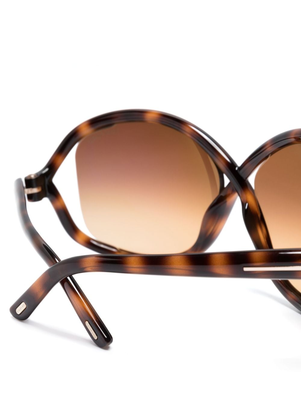 Shop Tom Ford Bettina Tortoiseshell Butterfly-frame Sunglasses In Brown