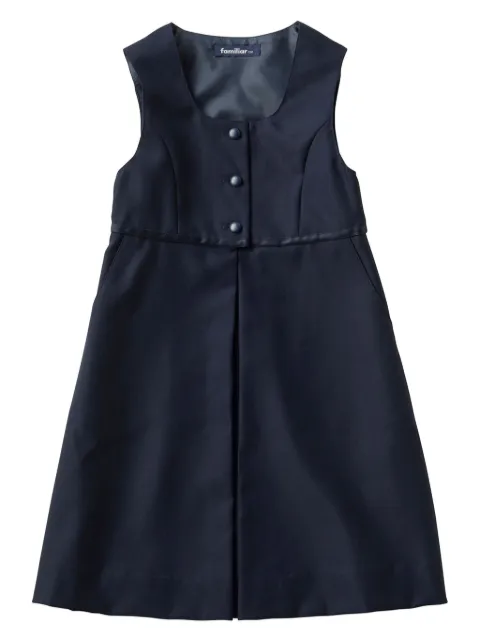 familiar sleeveless wool midi dress