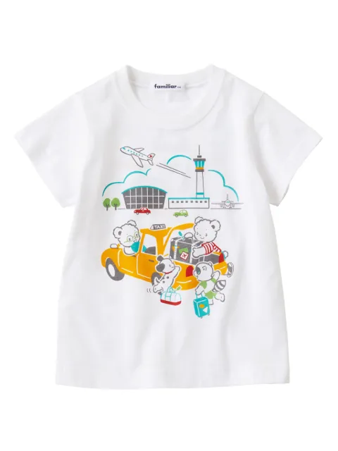 familiar playera con estampado gráfico