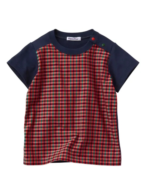 familiar t-shirt à carreaux vichy