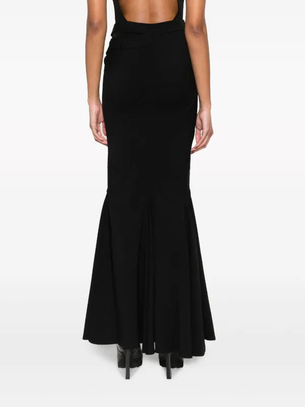 【関税込み】ANDREADAMO ブラック カットアウト ミニスカート ANDREĀDAMO カットアウト マキシスカート | ブラック | FARFETCH JP