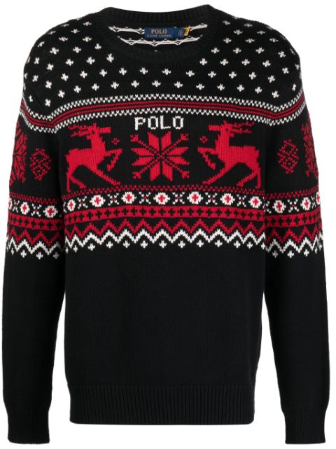 Polo Ralph Lauren fair-isle intarsia-knit jumper Men