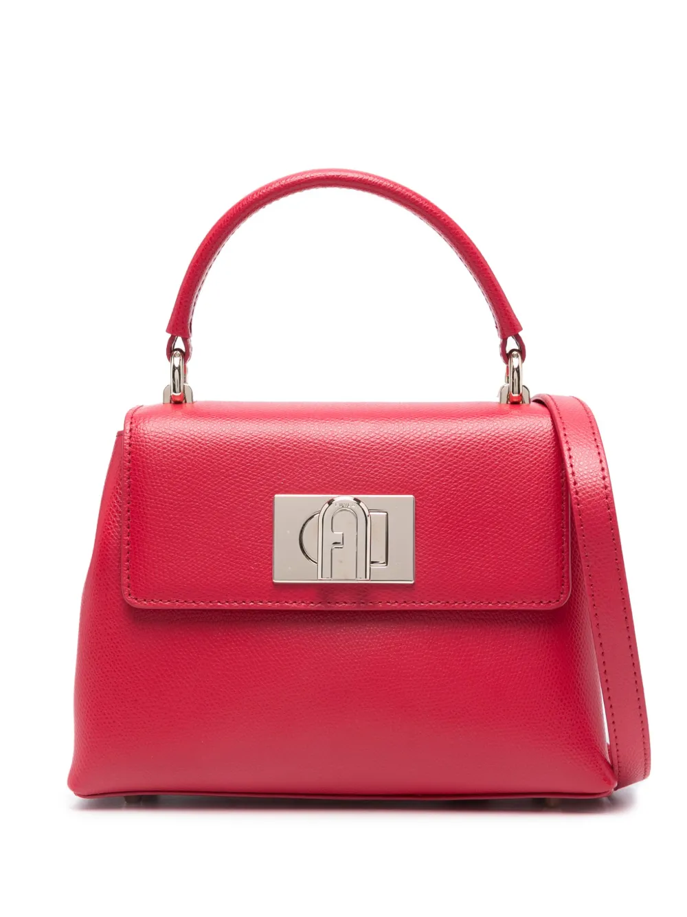 Furla Mini 1927 Leather Tote Bag In Red