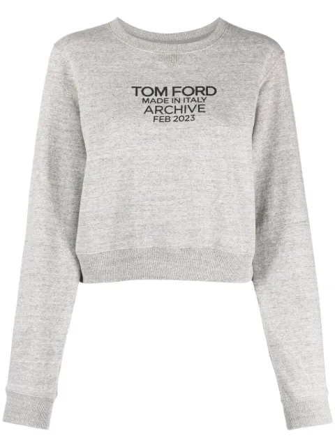 TOM FORD logo-print cotton sweatshirt