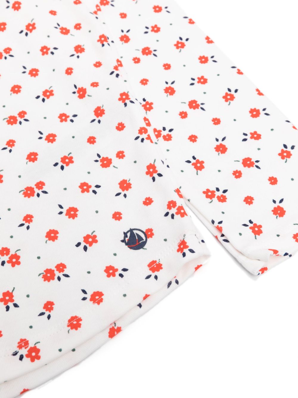 Petit Bateau Pyjama met logoprint - Wit