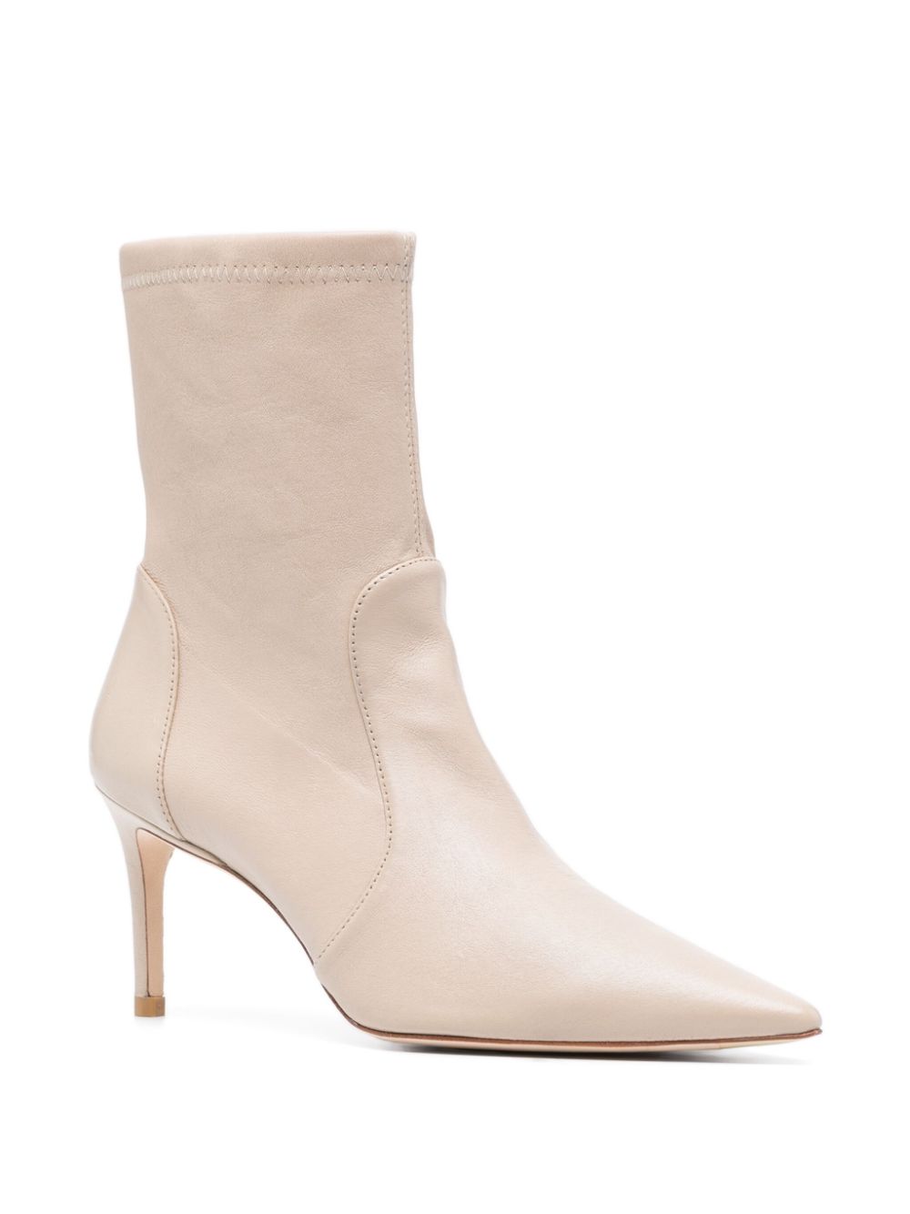 Stuart Weitzman Stuart 85mm sock boots - Beige