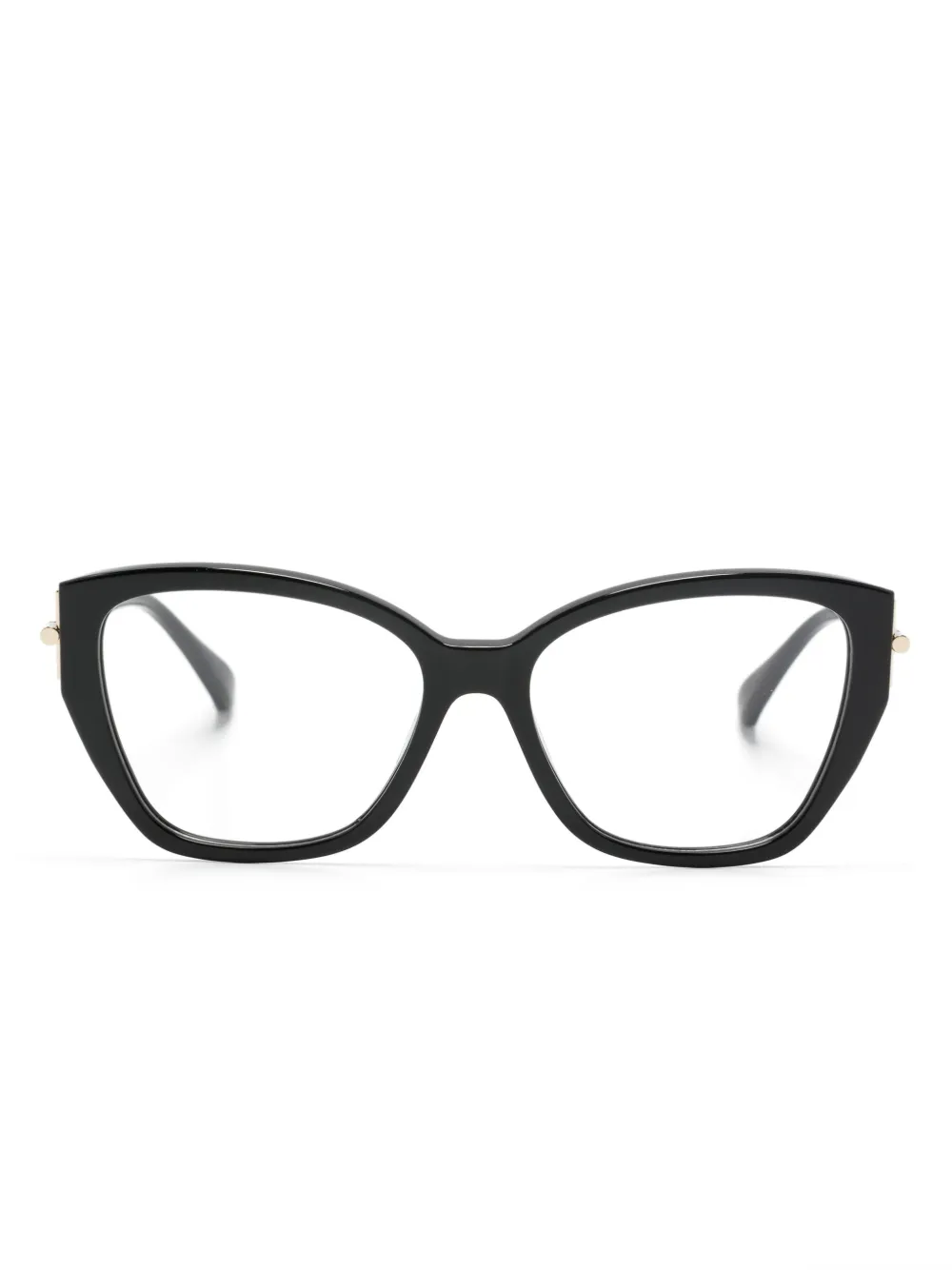 Max Mara Eyewear logo-engraved cat-eye glasses - Black