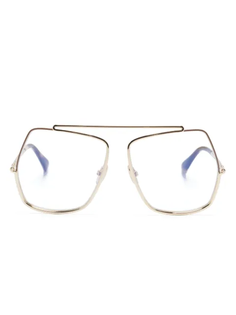 Max Mara Eyewear lentes con armazón estilo piloto estilo carey