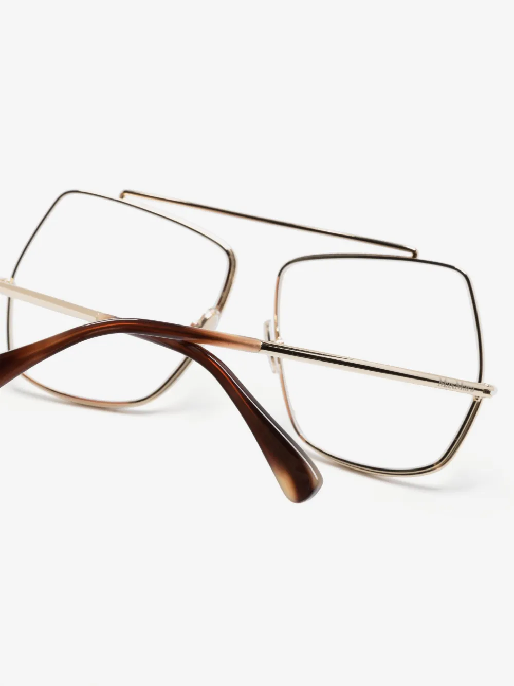 oversized geometric-frame glasses, image 4 of 4