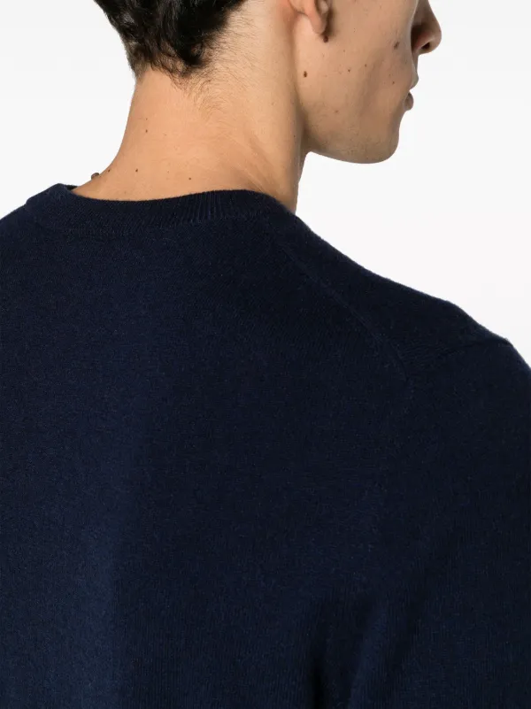 Navy cashmere jumper sales