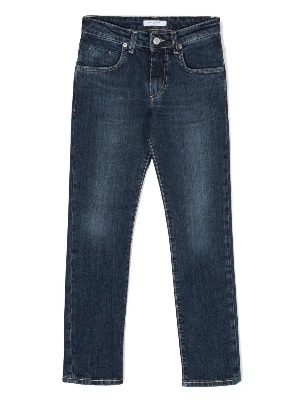 Paolo Pecora Kids Slim-fit jeans Blauw