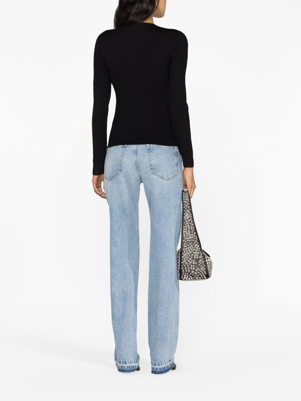 Shop Isabel Marant Zip-detail Ribbed-knit Top In Schwarz