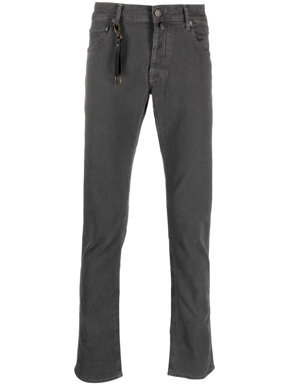 Incotex Mid-rise Slim-fit Jeans In Grey