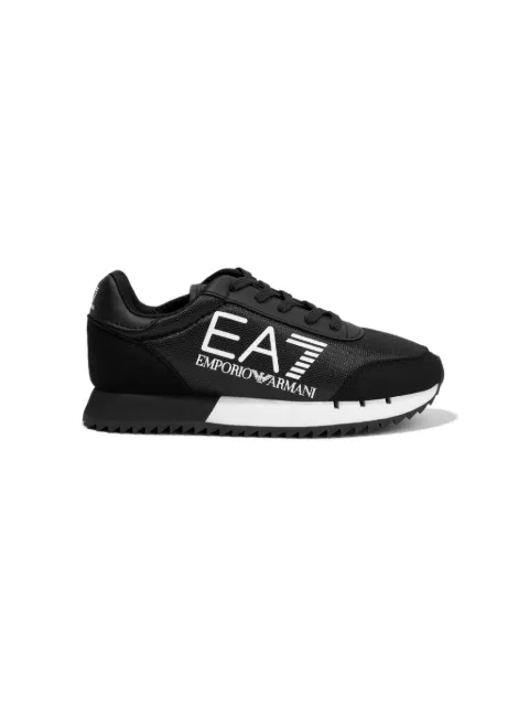 Emporio Armani Kids logo-print panelled sneakers