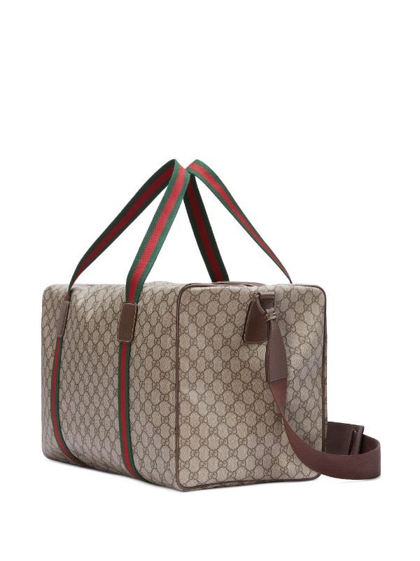 Gucci Large GG Supreme Canvas Duffle Bag - Farfetch