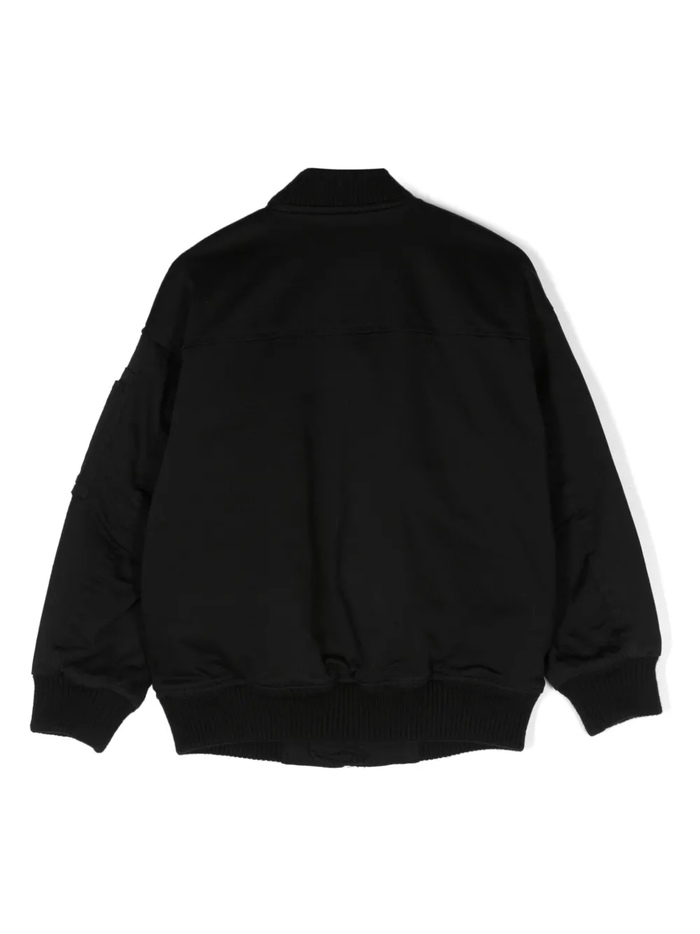 Dsquared2 Kids logo-embroidered bomber jacket - Zwart