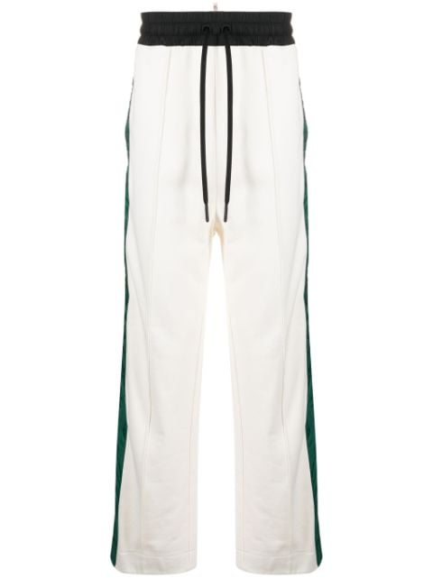 Moncler Grenoble side-stripe cotton track pants