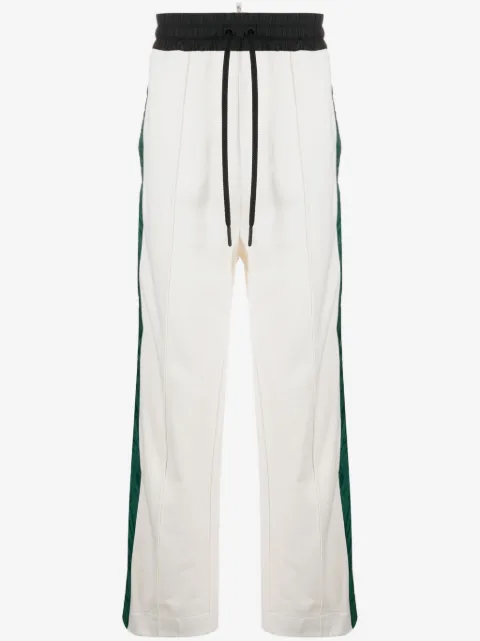 Moncler Grenoble side-stripe cotton track pants