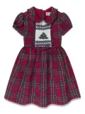 Rachel Riley Christmas Tree checked dress - Red