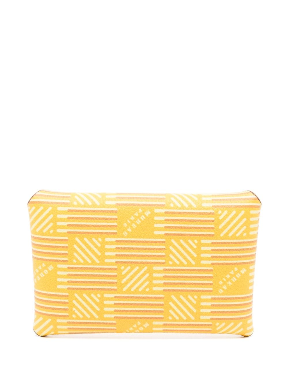 Shop Moreau Origami Flap Wallet In Yellow