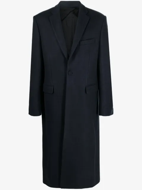 424 felted single-breasted coat
