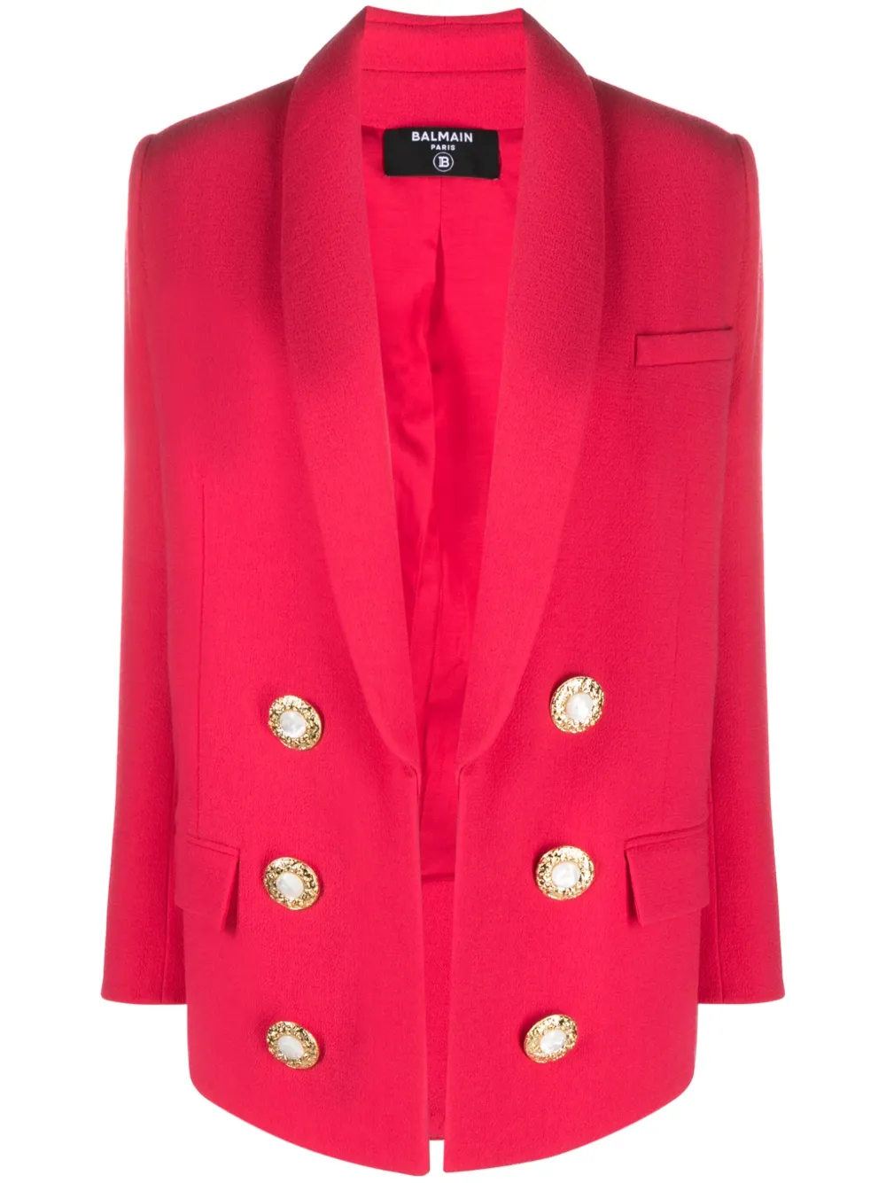 Balmain Blazer met dubbele rij knopen Roze