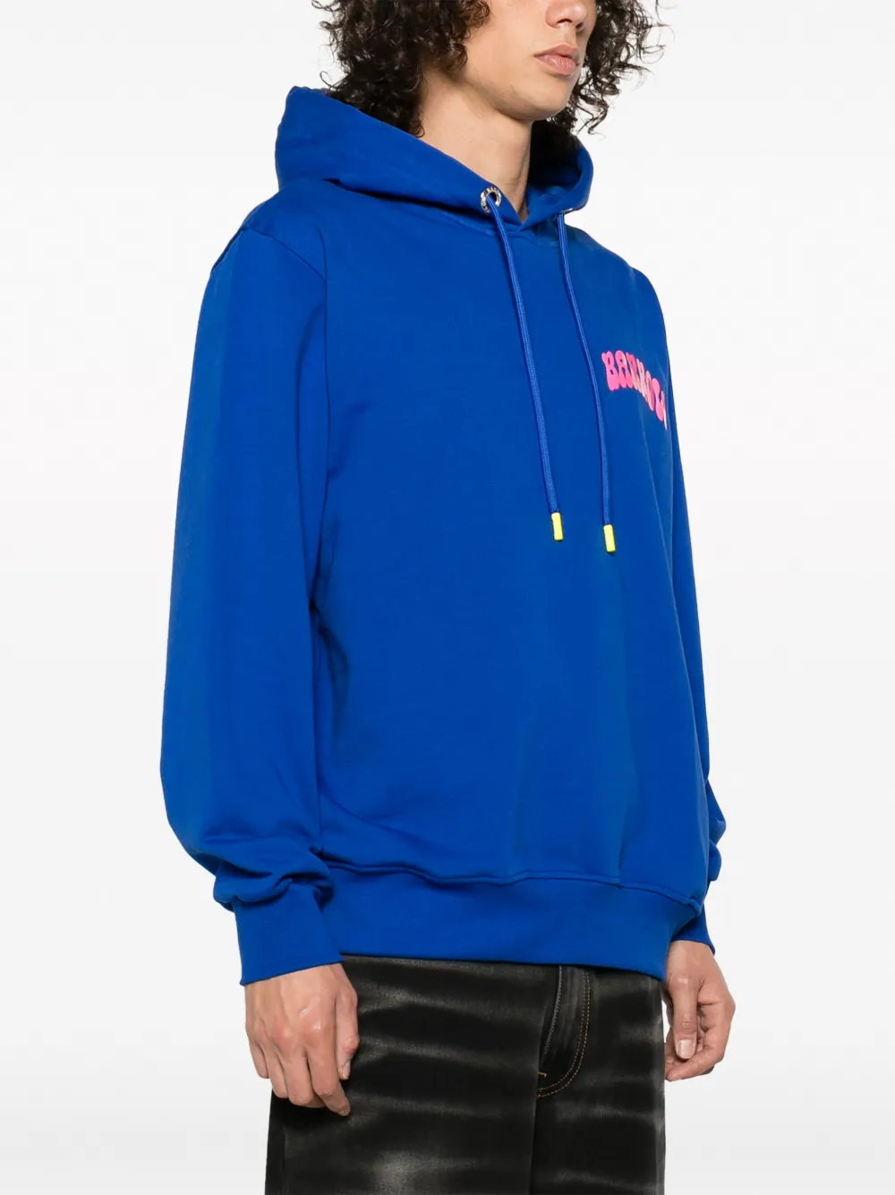 BARROW Katoenen hoodie met logoprint Blauw