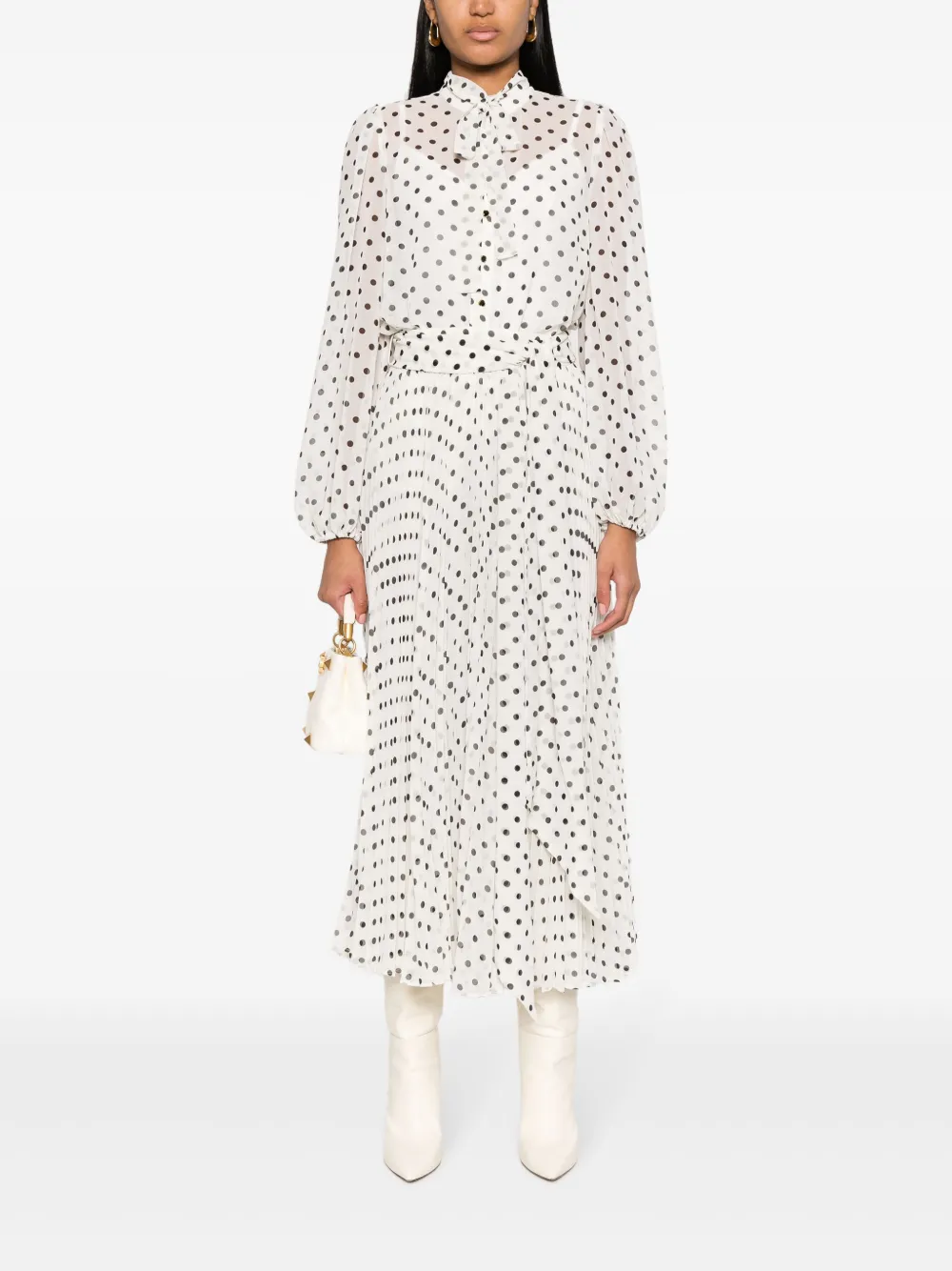 ZIMMERMANN Rok met stippen - Wit