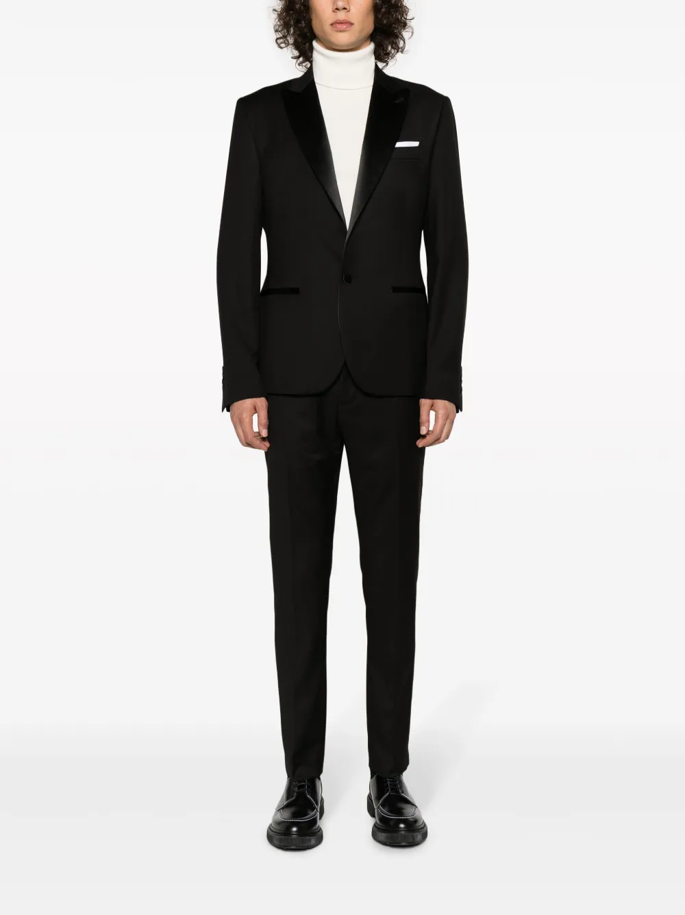 Daniele Alessandrini slim-fit tailored trousers - Zwart