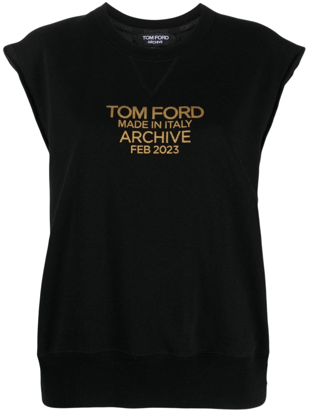 TOM FORD LOGO-PRINT COTTON T-SHIRT