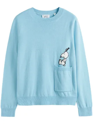 Chinti Parker x Peanuts Peek Pocket Jumper Blue FARFETCH