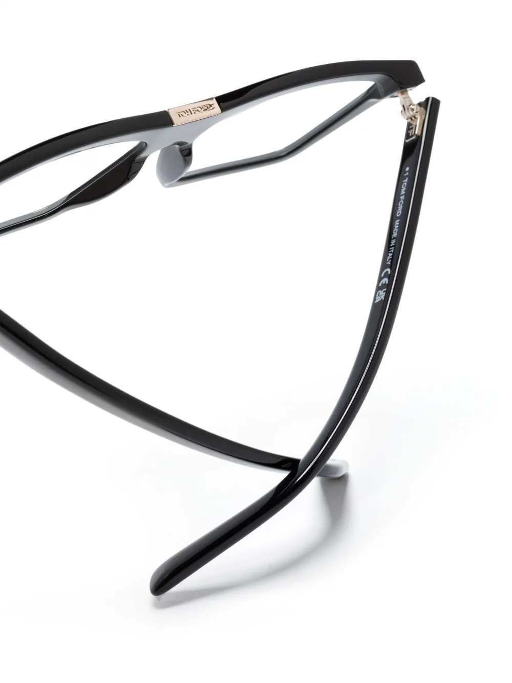 Tom Ford Rectangular-frame Glasses In Black