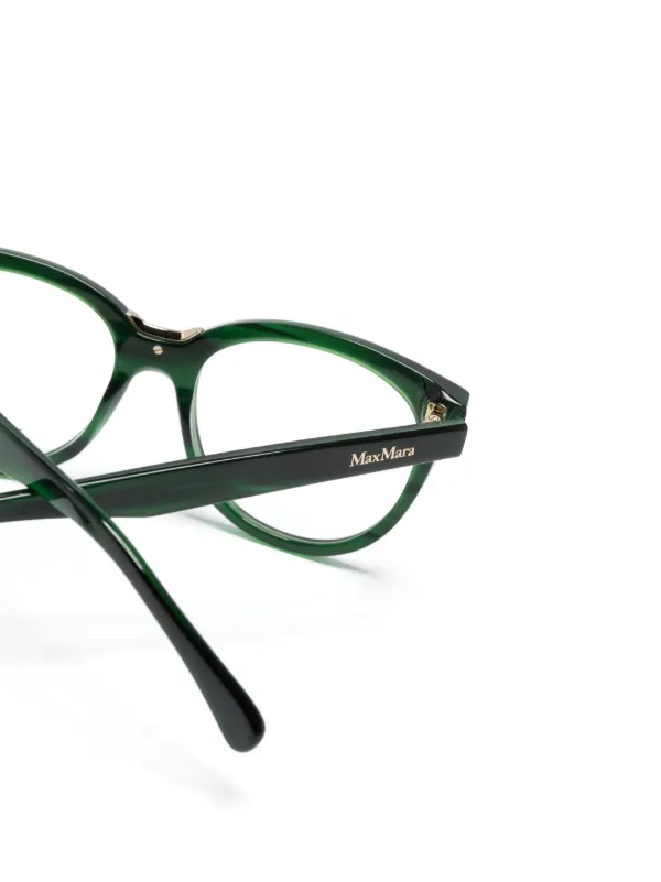 Max Mara Eyewear Lunettes De Vue a Monture Papillon Vert FARFETCH FR