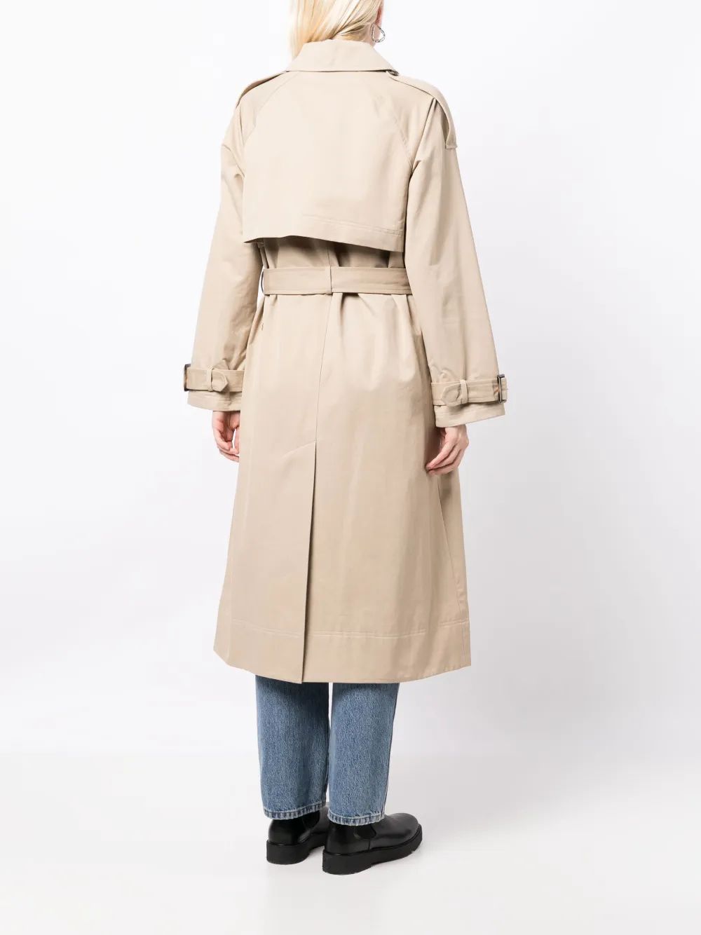 Shop Barbour Marie Belted Trench Coat In Brown