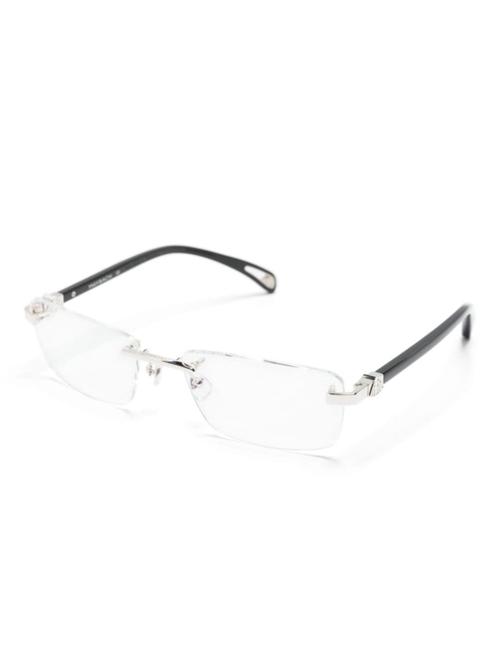 Maybach eyewear The Artist IX bril met rechthoekig montuur - Zilver