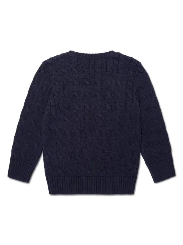【送料&関税込】Polo Ralph Lauren Pony Embroidered Knit Jump POLO RALPH LAUREN KIDS Polo Pony-embroidered cable-knit