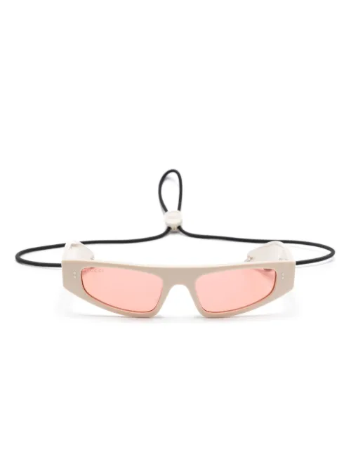 Lunettes de soleil à monture couvrante - Gucci Eyewear - Modalova