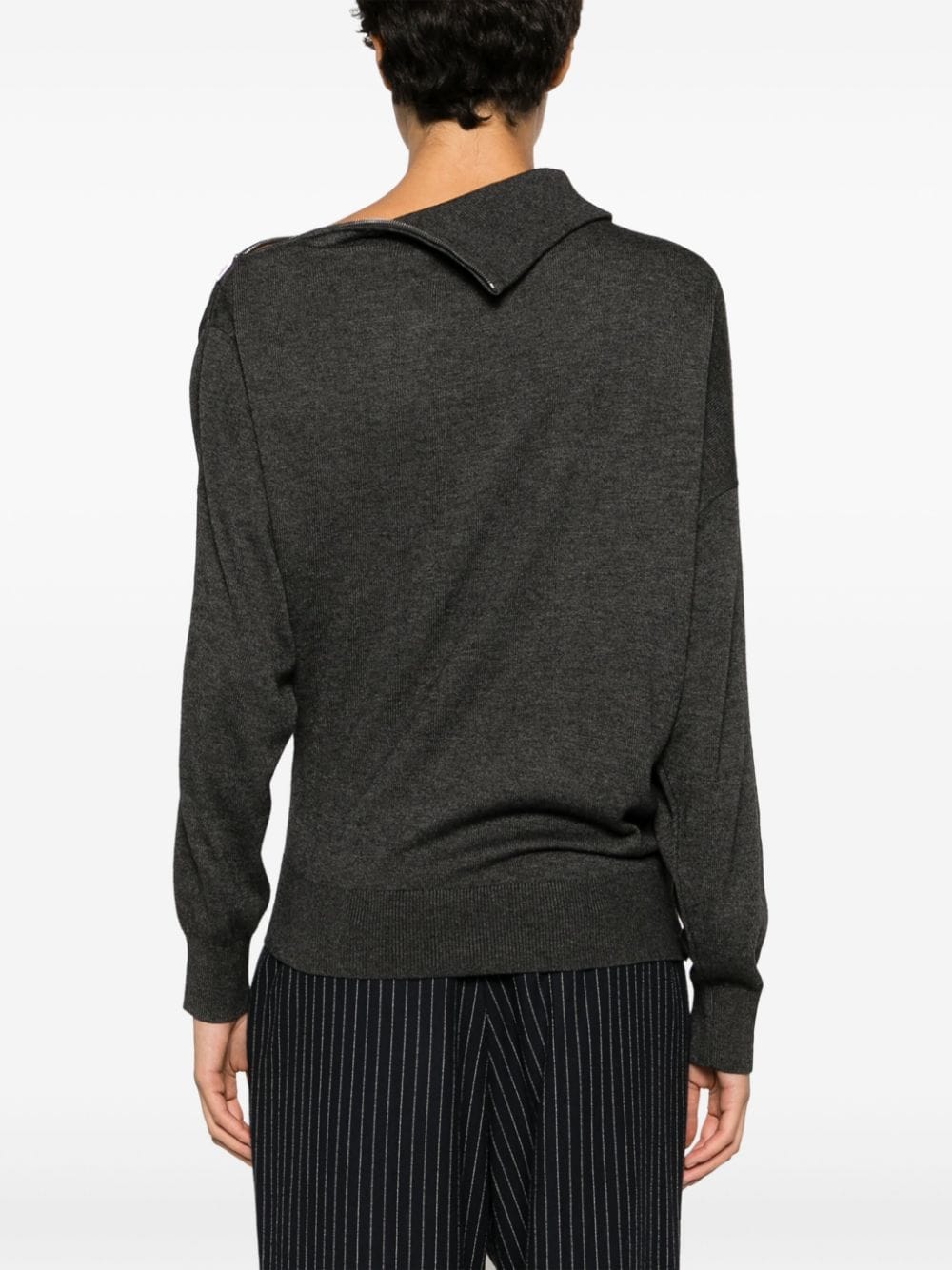 Shop Isabel Marant Gaelo Wool Jumper In Grey