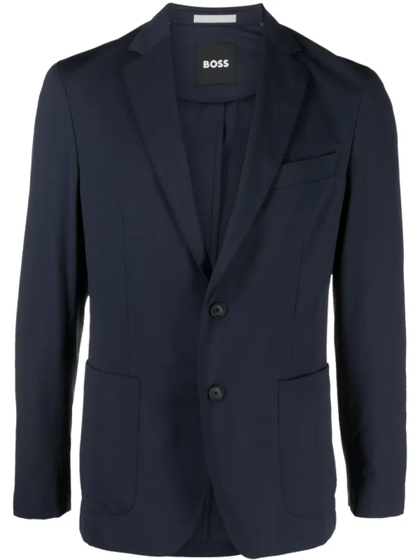 BOSS Blazer Con Botones y Solapas De Muesca Azul FARFETCH AR