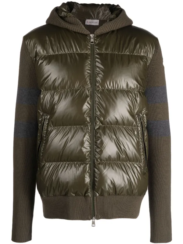 Moncler Hooded Padded Cardigan - Farfetch