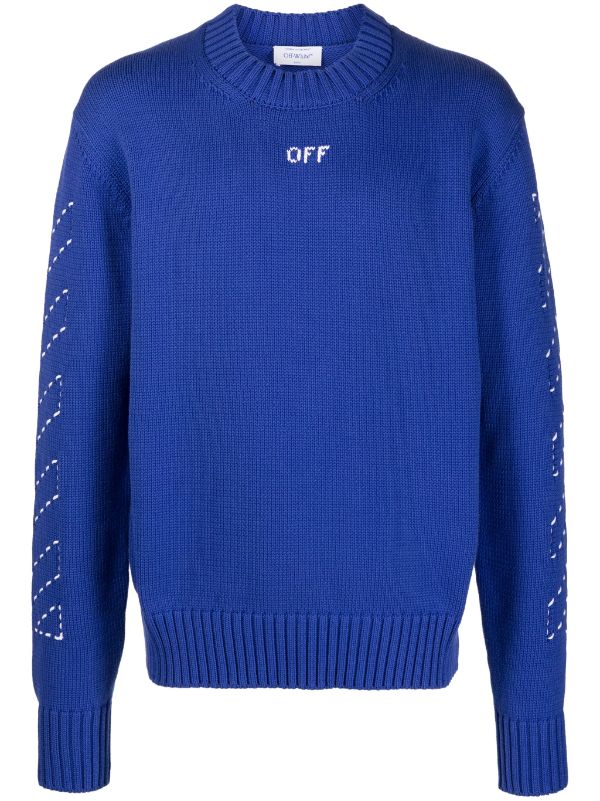 Off-White Arrows-embroidered Jumper - Farfetch