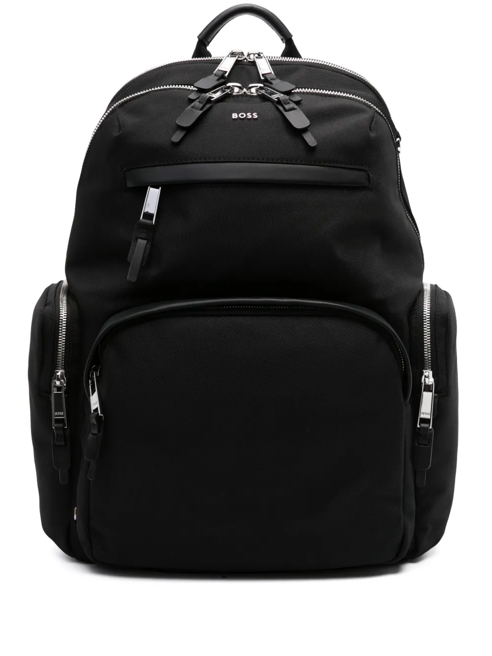 BOSS Highway logo-lettering backpack Zwart