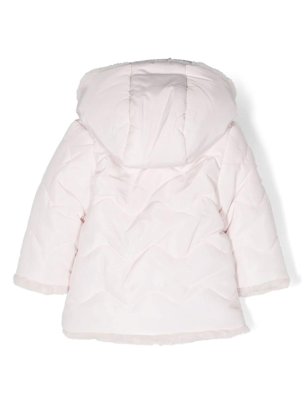Shop Tartine Et Chocolat Doudoune Reversible Faux-fur Padded Jacket In Pink