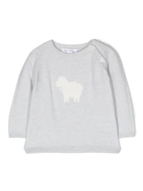 Tartine Et Chocolat Pullover mit Faux Shearling