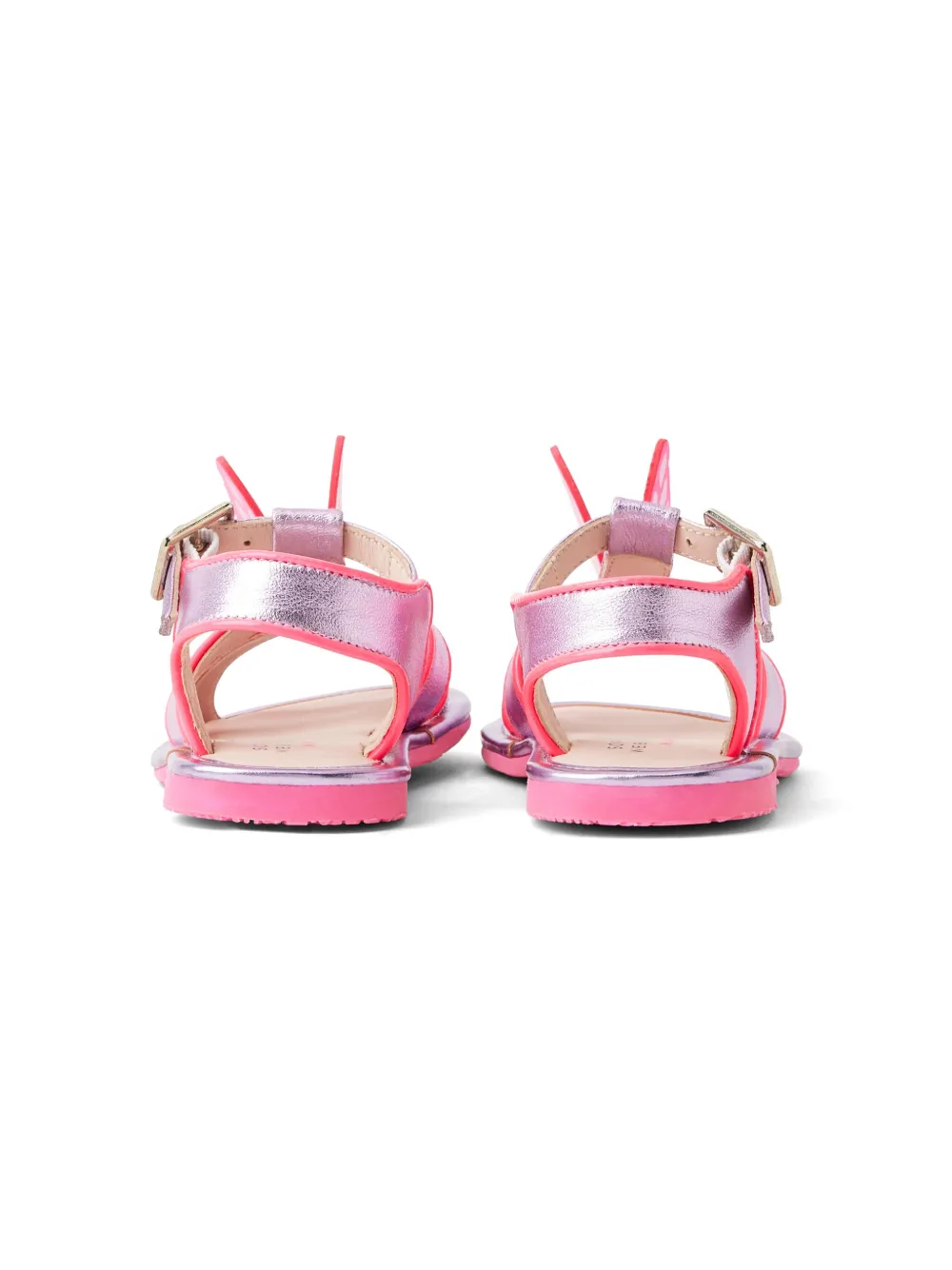 Shop Sophia Webster Mini Butterfly-appliqué Leather Sandals In Pink