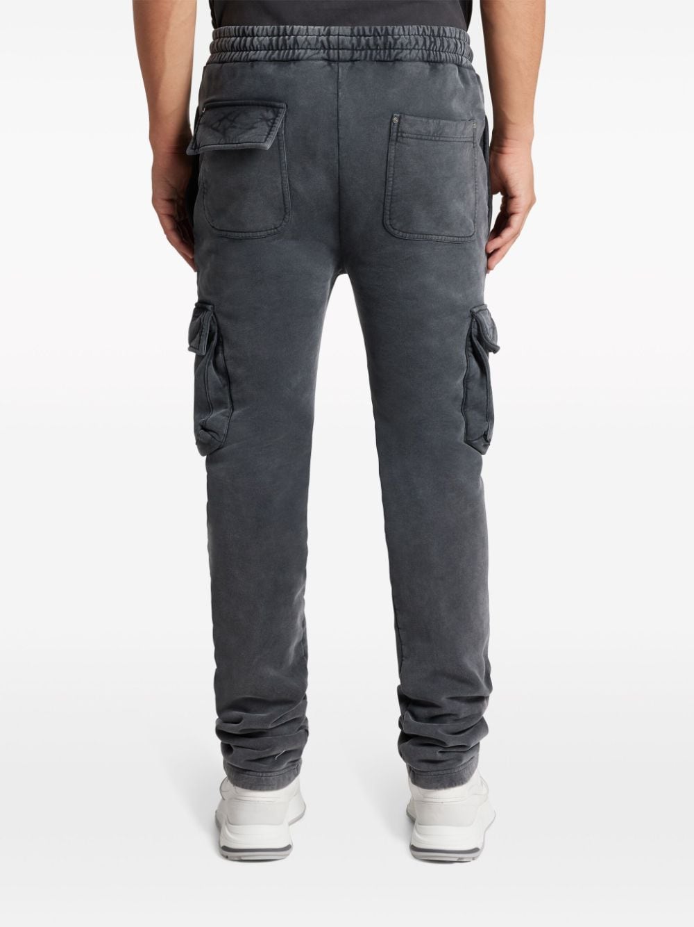 Shop Mouty Logo-print Cotton Track Pants In Grey