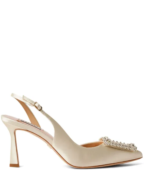 Badgley Mischka Enida 80mm crystal-embellished pumps 