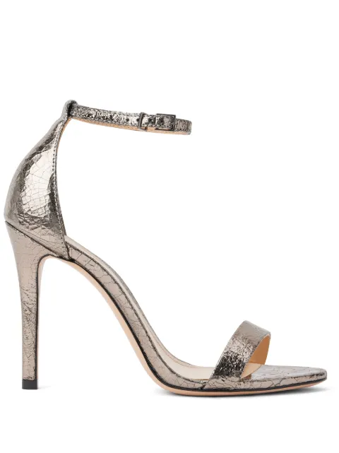 Schutz Gisele 105mm metallic-finish sandals 